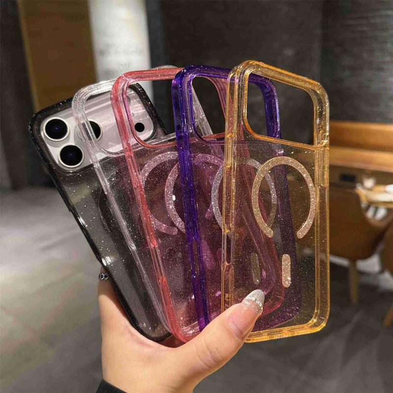 Kućište za iPhone 17 Pro Max sa sjajnom stalkom i akrilnim potpuno premazom, kompatibilno s iPhone 14 i modelima 13/11, 17E