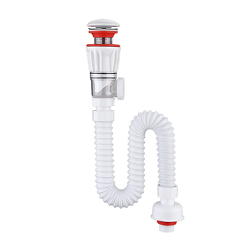 Odvod za umivaonik – Model 2-28, Materijal: ABS + bakar, Oblik: S-krivulja, Vrsta: Bounce, Marka Safe Water