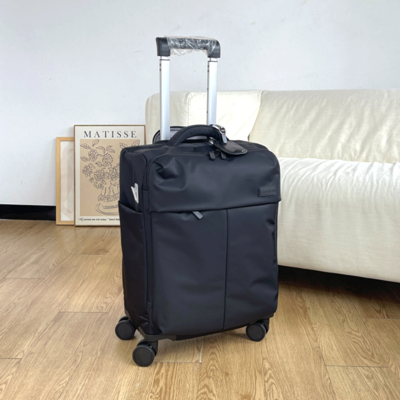 Lagani set putne prtljage od najlona – ručna prtljaga i kofer velikog kapaciteta, s vodootpornom i otporom na ogrebotine površinom, zatvaranje na zip, USB priključak, kotači tipa zrakoplova.