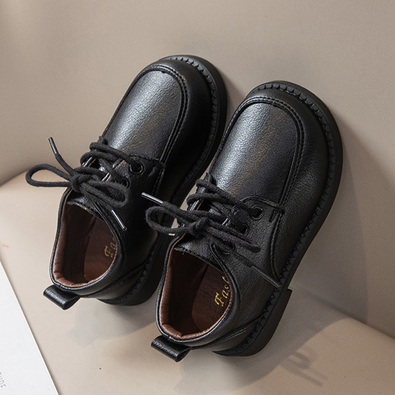Muške kožne cipele, mekana potplata, Velcro zatvaranje, niski vrh, britanski stil, PU gornji dio