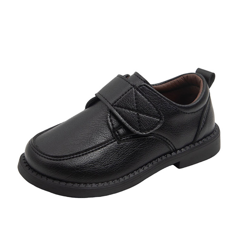Muške kožne cipele, mekana potplata, Velcro zatvaranje, niski vrh, britanski stil, PU gornji dio