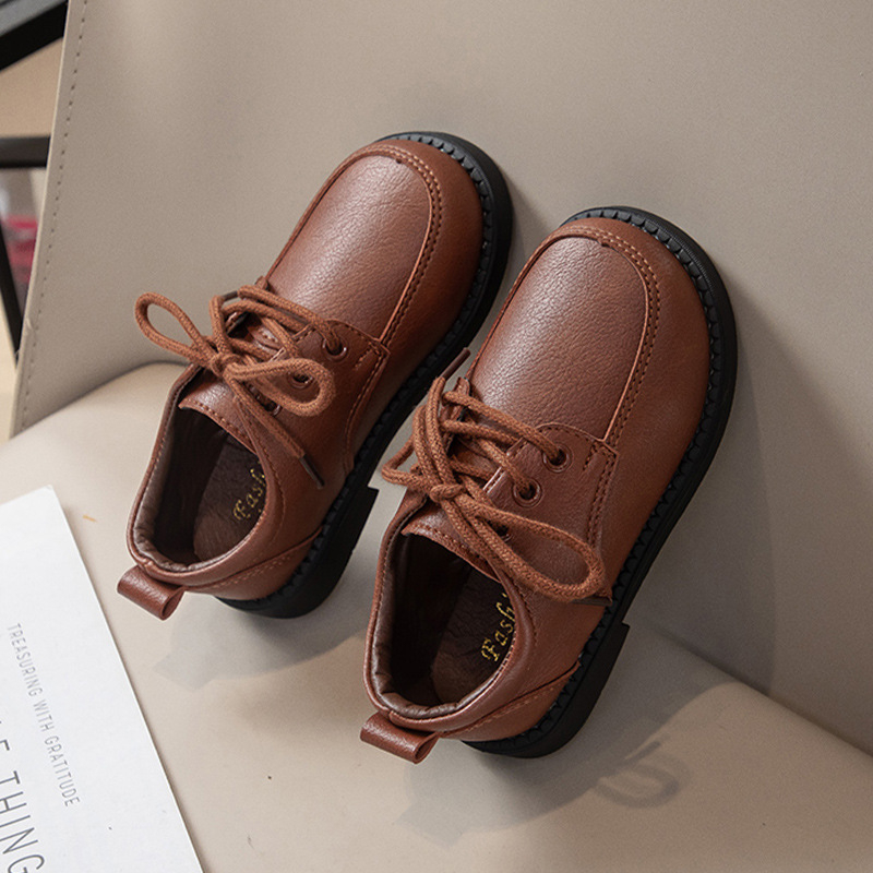 Muške kožne cipele, mekana potplata, Velcro zatvaranje, niski vrh, britanski stil, PU gornji dio