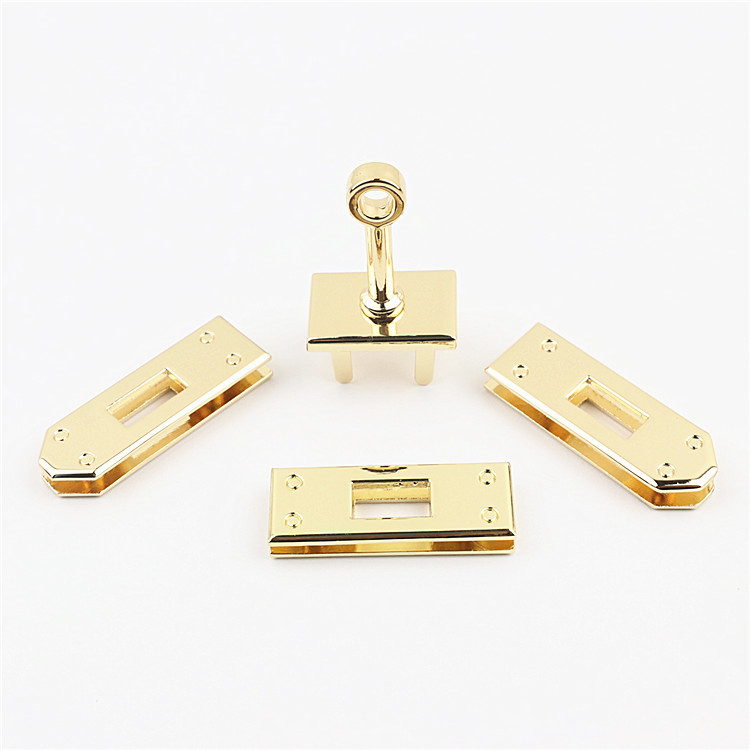 Κλειδαριά εξαρτημάτων τσάντας, κράμα ψευδάργύρου, λαμπερό φινίρισμα ηλεκτροπλατίωσης, Xingyue 3698, άνοιξη 2021, street style