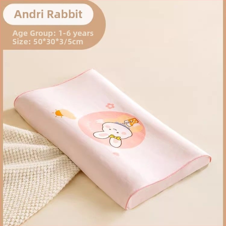 Beptides латексова възглавница за деца и бебета, правоъгълна форма, съдържа латекс над 90%, ядро от чист памук, тегло 1–2 кг