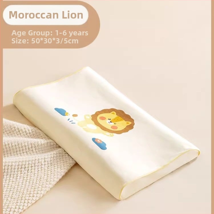 Beptides латексова възглавница за деца и бебета, правоъгълна форма, съдържа латекс над 90%, ядро от чист памук, тегло 1–2 кг