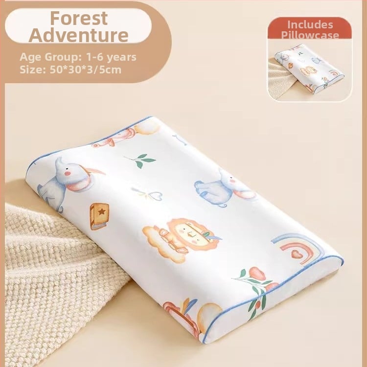 Beptides латексова възглавница за деца и бебета, правоъгълна форма, съдържа латекс над 90%, ядро от чист памук, тегло 1–2 кг