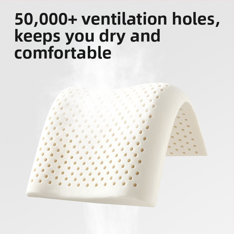 Beptides latexový vankúš pre deti a batoľatá, obdĺžnikový tvar, jadro z čistej bavlny, latexový obsah viac ako 90%, hmotnosť 1–2 kg