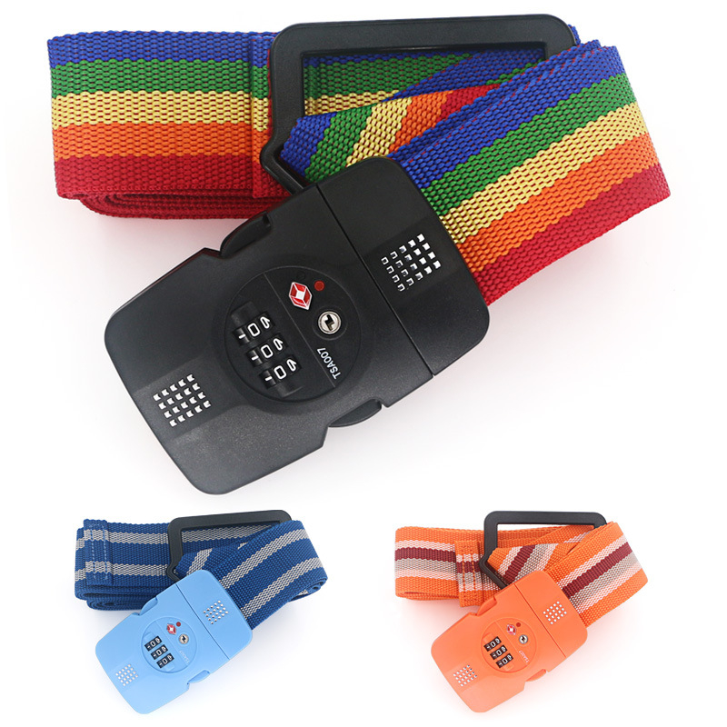 Pás na batožinu s TSA zámkom (Box Lock), z plastu, proti krádeži