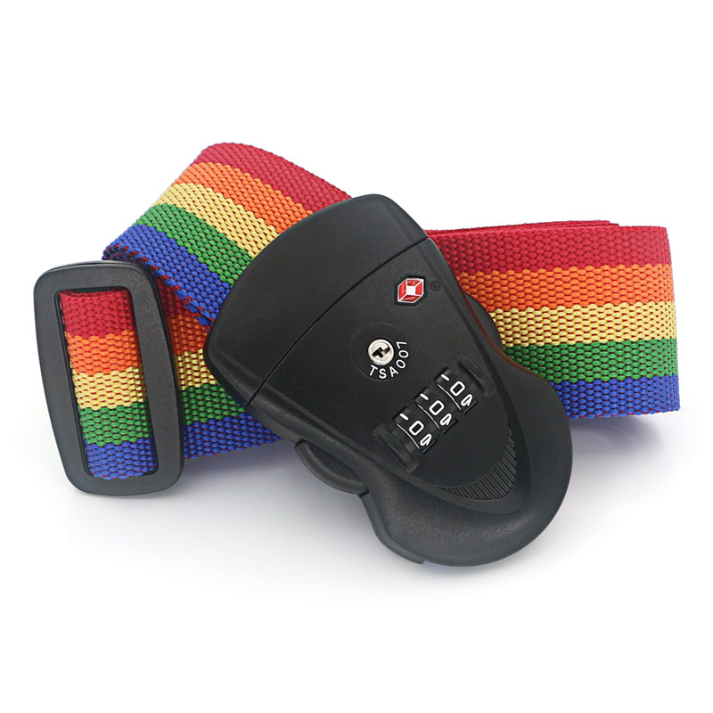 Pás na batožinu s TSA zámkom (Box Lock), z plastu, proti krádeži