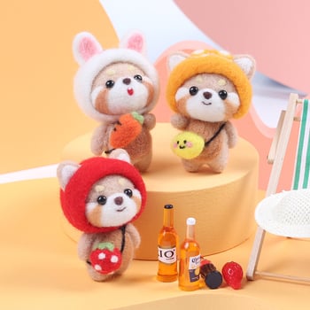 Σετ DIY Λούτρινο Αρκουδάκι — Καρτούν Στυλ, Υλικό: Βαμβάκι και Λινό, Σχέδιο: Καρτούν/Ανίμε, Κατηγορία Κεντήματος: Σετ, Τύπος Κεντήματος: Άλλο Κέντημα