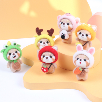 Σετ DIY Λούτρινο Αρκουδάκι — Καρτούν Στυλ, Υλικό: Βαμβάκι και Λινό, Σχέδιο: Καρτούν/Ανίμε, Κατηγορία Κεντήματος: Σετ, Τύπος Κεντήματος: Άλλο Κέντημα