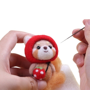 Σετ DIY Λούτρινο Αρκουδάκι — Καρτούν Στυλ, Υλικό: Βαμβάκι και Λινό, Σχέδιο: Καρτούν/Ανίμε, Κατηγορία Κεντήματος: Σετ, Τύπος Κεντήματος: Άλλο Κέντημα