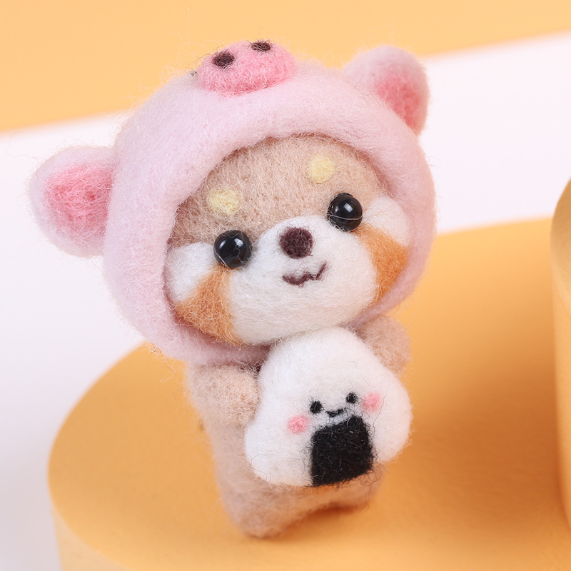 Σετ DIY Λούτρινο Αρκουδάκι — Καρτούν Στυλ, Υλικό: Βαμβάκι και Λινό, Σχέδιο: Καρτούν/Ανίμε, Κατηγορία Κεντήματος: Σετ, Τύπος Κεντήματος: Άλλο Κέντημα