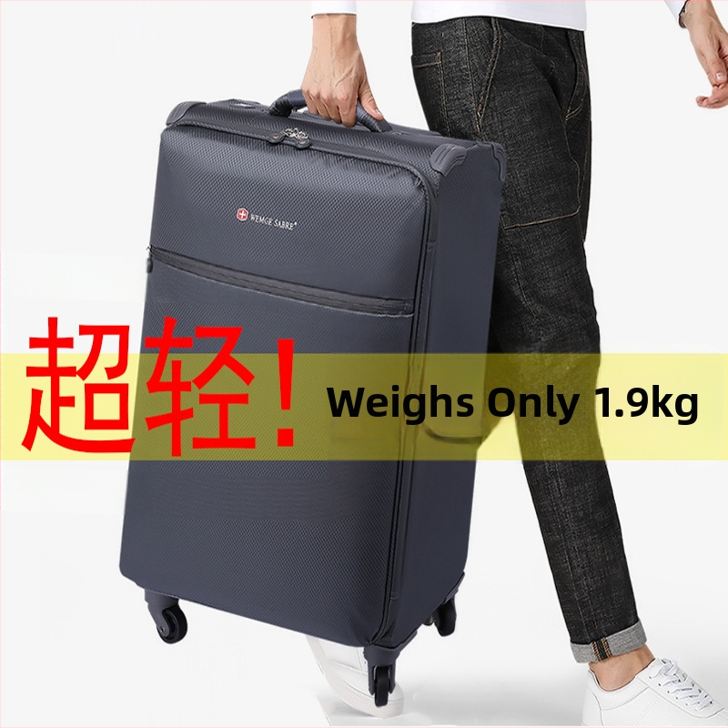 Kofer za putovanje od platna – ultralagani, unisex, zatvaranje na zip, univerzalni kotači, težina 1,62 kg, lokot
