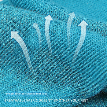 Петопръстни чорапи за зима с отворен пръст и разделени пръсти, дебели, унисекс, памук-полиэстер, попиване на пот