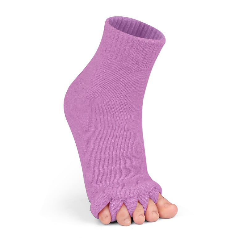 Петопръстни чорапи за зима с отворен пръст и разделени пръсти, дебели, унисекс, памук-полиэстер, попиване на пот