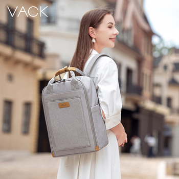 VACK unisex batoh — ľahký dizajn znižujúci záťaž, kapacita 56–75 L, vhodný pre 16-palcový notebook, materiál 600D polyester s Taslanom, podšívka z polyesteru, zakrivené ramenné popruhy, štýl Business Elite