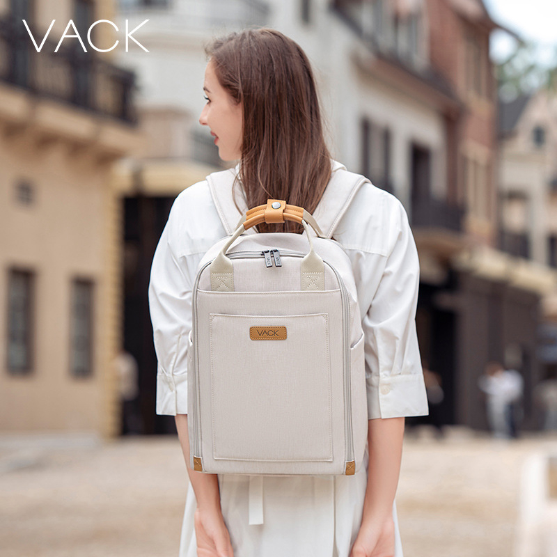 VACK unisex batoh — ľahký dizajn znižujúci záťaž, kapacita 56–75 L, vhodný pre 16-palcový notebook, materiál 600D polyester s Taslanom, podšívka z polyesteru, zakrivené ramenné popruhy, štýl Business Elite