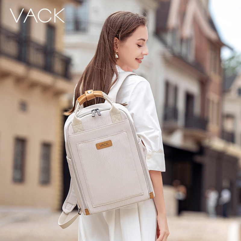 VACK unisex batoh — ľahký dizajn znižujúci záťaž, kapacita 56–75 L, vhodný pre 16-palcový notebook, materiál 600D polyester s Taslanom, podšívka z polyesteru, zakrivené ramenné popruhy, štýl Business Elite