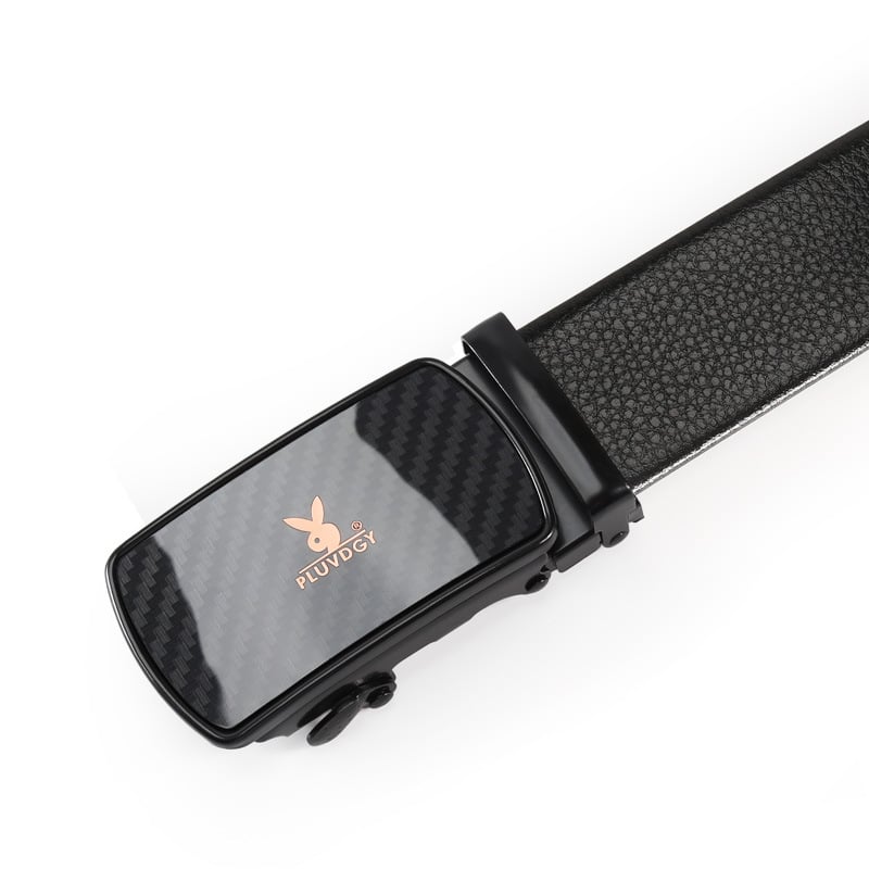 Ανδρική ζώνη από τεχνητό δέρμα, μεταλλική αγκράφα με αυτόματο μηχανισμό από σίδηρο, πλάτος 2–4 εκ., αγκράφα με φιλμ παγιέτας