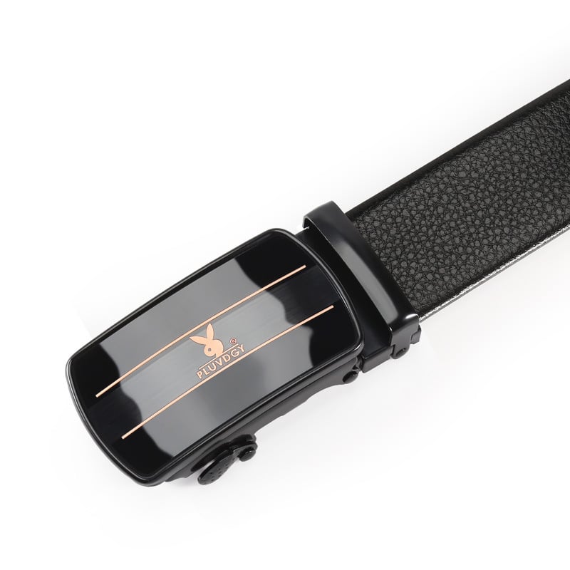 Ανδρική ζώνη από τεχνητό δέρμα, μεταλλική αγκράφα με αυτόματο μηχανισμό από σίδηρο, πλάτος 2–4 εκ., αγκράφα με φιλμ παγιέτας