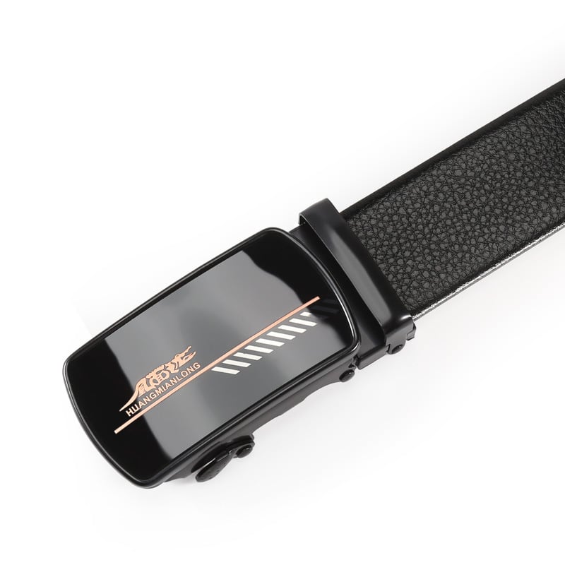 Ανδρική ζώνη από τεχνητό δέρμα, μεταλλική αγκράφα με αυτόματο μηχανισμό από σίδηρο, πλάτος 2–4 εκ., αγκράφα με φιλμ παγιέτας