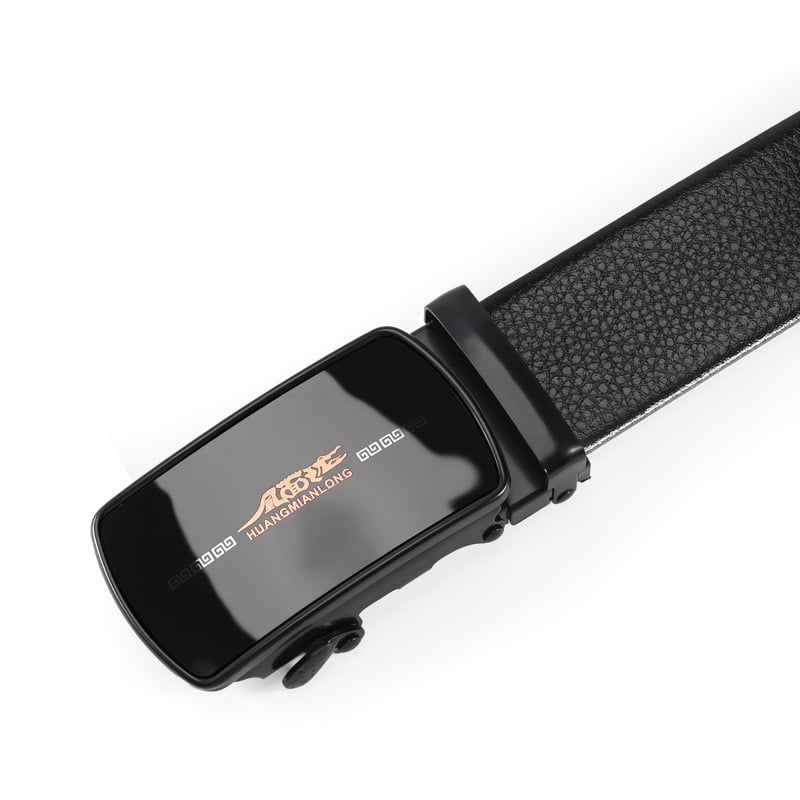 Ανδρική ζώνη από τεχνητό δέρμα, μεταλλική αγκράφα με αυτόματο μηχανισμό από σίδηρο, πλάτος 2–4 εκ., αγκράφα με φιλμ παγιέτας