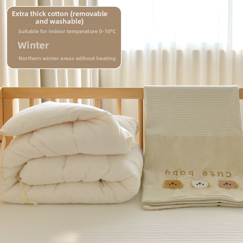 Detská bavlnená prikrývka - látka: 100% bavlna, výplň: bavlna, zima, 0.55-1.0 kg, pre novorodencov