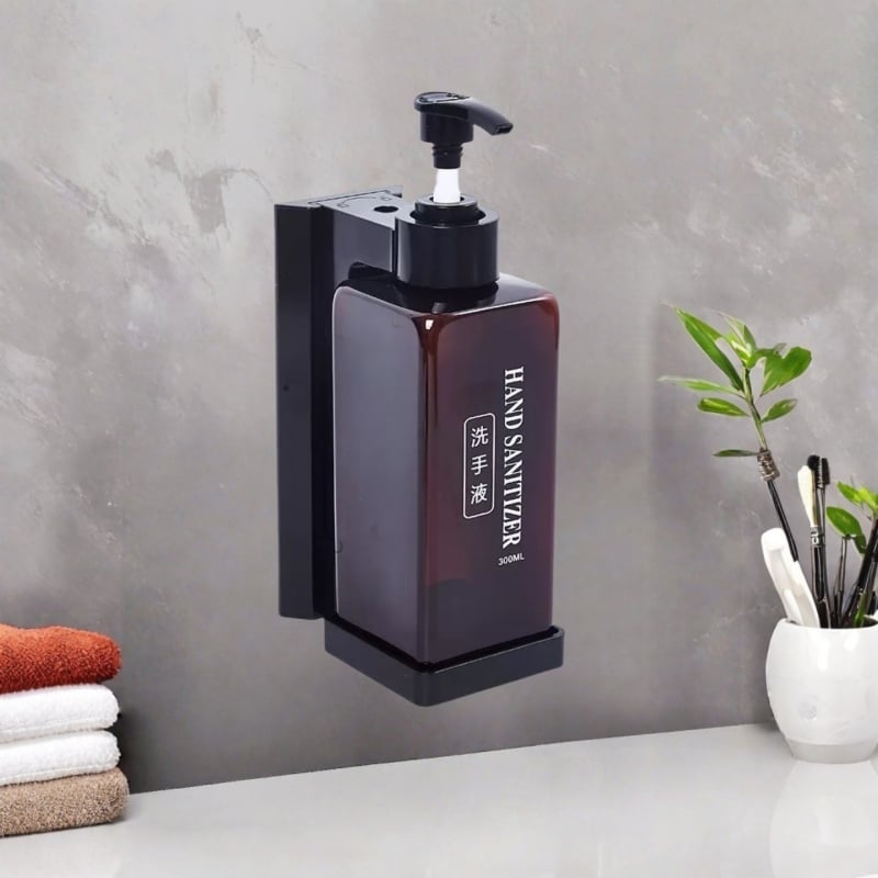 Τοίχου Διπλός Διανομέας Σαπουνιού Ξενοδοχείου, Αντι-Κλοπή, Για Σαμπουάν και Αφρόλουτρο, ABS+PET, Ανοδιωμένη Επιφάνεια