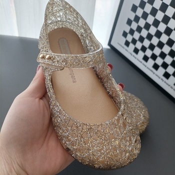 Dječje jelly sandale za plažu s PVC gornjim dijelom i potplatom, Velcro zatvarač, retro stil