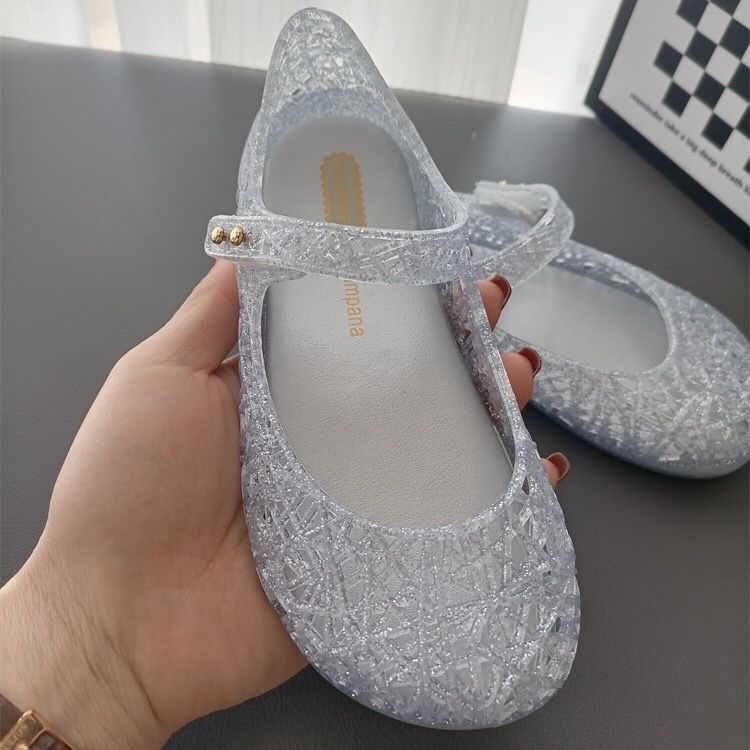 Dječje jelly sandale za plažu s PVC gornjim dijelom i potplatom, Velcro zatvarač, retro stil
