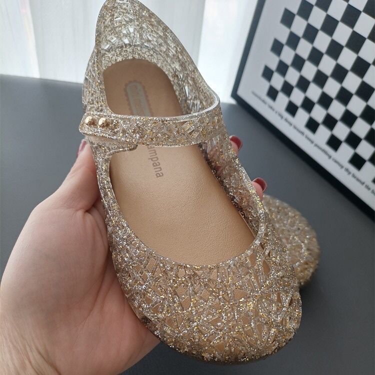 Dječje jelly sandale za plažu s PVC gornjim dijelom i potplatom, Velcro zatvarač, retro stil