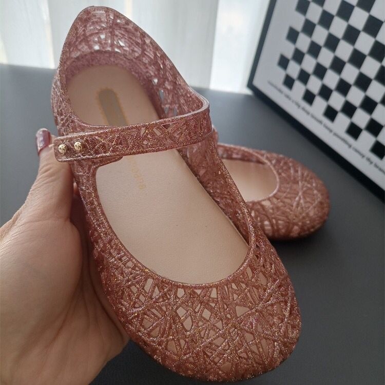 Dječje jelly sandale za plažu s PVC gornjim dijelom i potplatom, Velcro zatvarač, retro stil