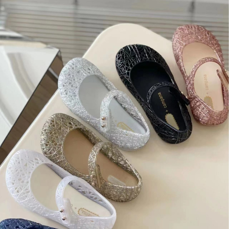 Dječje jelly sandale za plažu s PVC gornjim dijelom i potplatom, Velcro zatvarač, retro stil