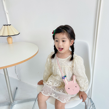 Detská nylonová crossbody taška, vodotesná, s geometrickým vzorom a anime motívom, na školu