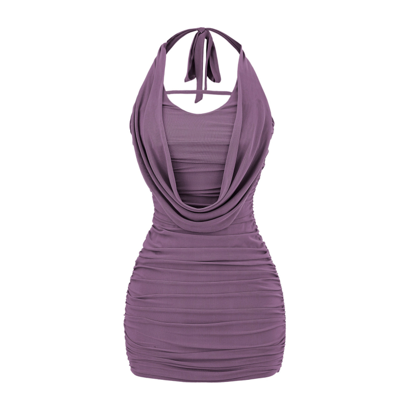 AP25210-25 Haljina s halterom, bez rukava, puff suknja; materijal: poliester-elastan 70-80%