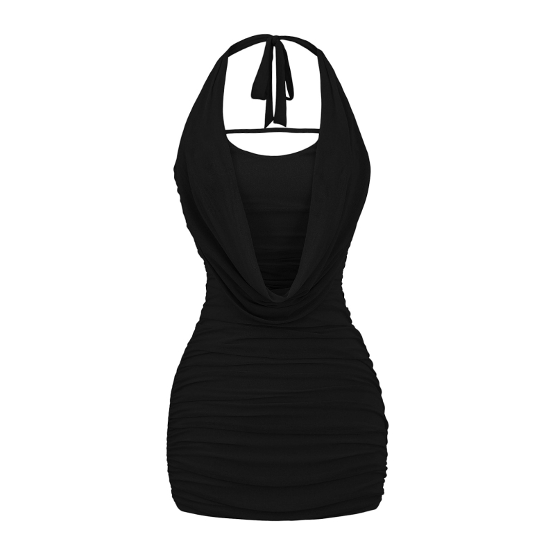 AP25210-25 Haljina s halterom, bez rukava, puff suknja; materijal: poliester-elastan 70-80%