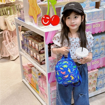 Batoh do škôlky pre deti 3–6 rokov, unisex, motív dinosaura z kreslených postáv, Oxford látka, priedušný, podšívka z plátna