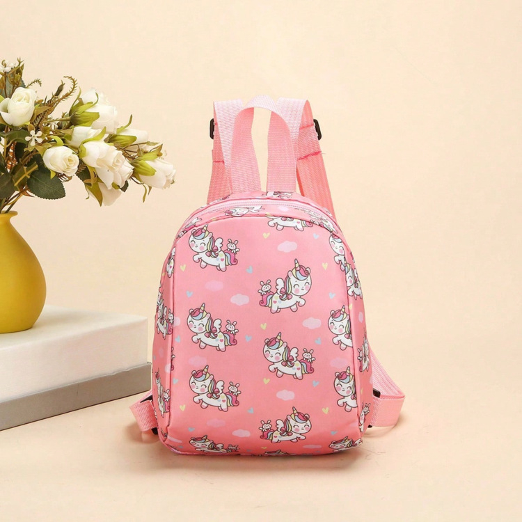 Batoh do škôlky pre deti 3–6 rokov, unisex, motív dinosaura z kreslených postáv, Oxford látka, priedušný, podšívka z plátna