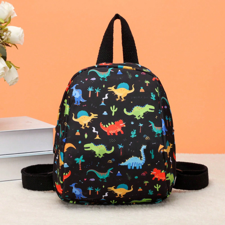 Batoh do škôlky pre deti 3–6 rokov, unisex, motív dinosaura z kreslených postáv, Oxford látka, priedušný, podšívka z plátna