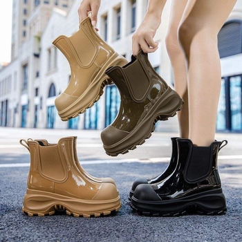 Ženske PVC kišne čizme, do sredine potkoljenice Mid-Calf, vodootporne, protuklizne, debeli đon