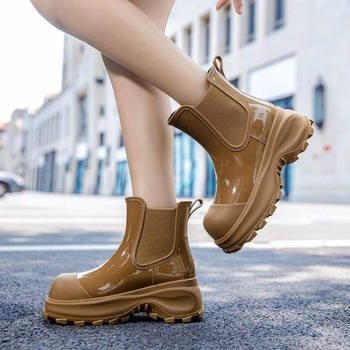 Ženske PVC kišne čizme, do sredine potkoljenice Mid-Calf, vodootporne, protuklizne, debeli đon