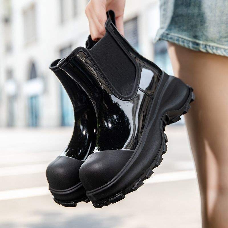 Ženske PVC kišne čizme, do sredine potkoljenice Mid-Calf, vodootporne, protuklizne, debeli đon