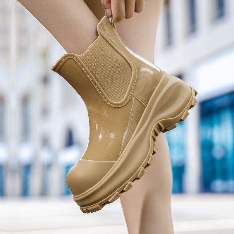 Ženske PVC kišne čizme, do sredine potkoljenice Mid-Calf, vodootporne, protuklizne, debeli đon