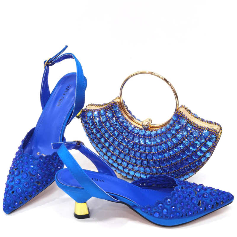 Cipele s visokim petom, fish-mouth vrh prsta, PU gornji dio, konični pet, 6–8 cm, Mary Jane stil, za banket