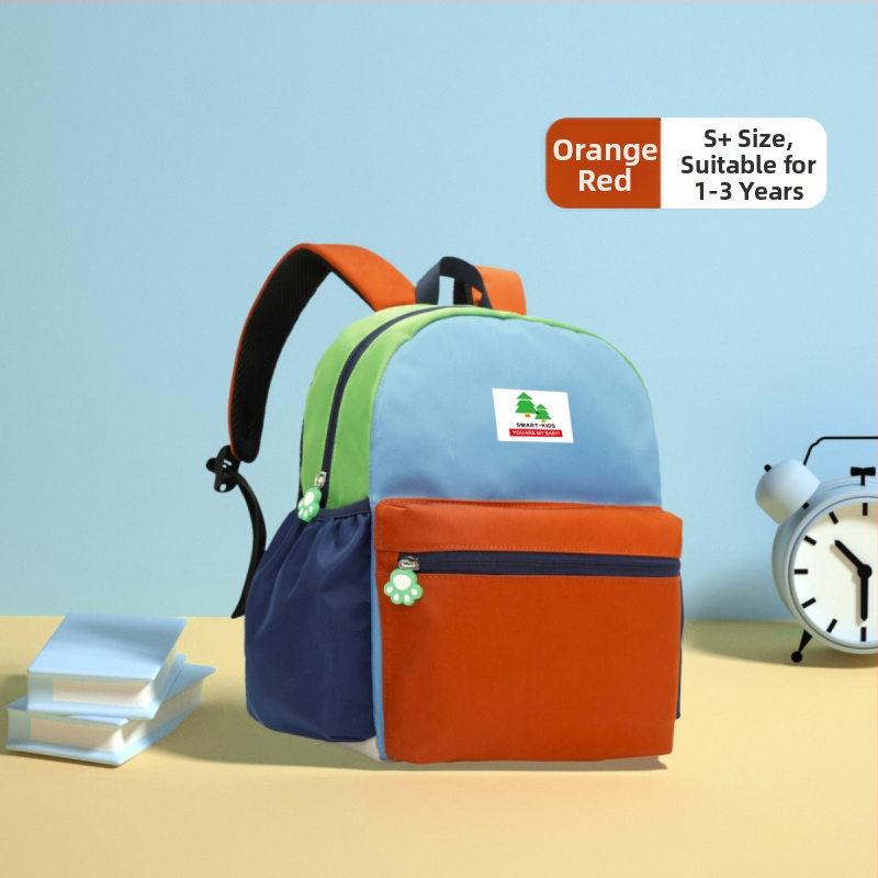 Detský školský batoh: ľahký, priedušný, nepremokavý z nylonu; antibakteriálny, odolný voči opotrebeniu; ergonomická opora chrbtice; roztomilý štýl; podšívka nylon
