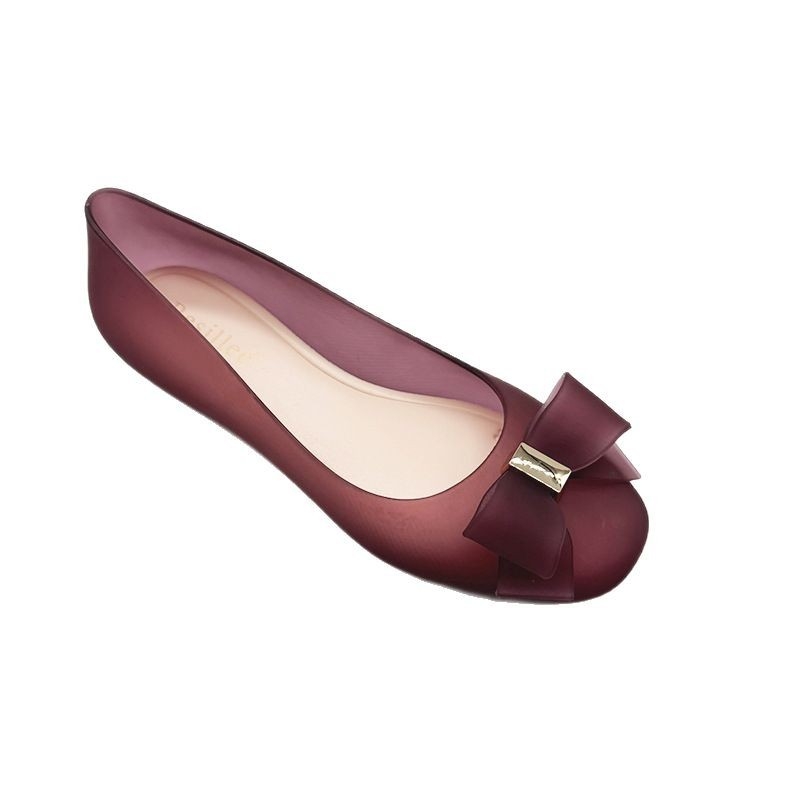 Ženske gumene cipele za kišu, slip-on, niski kroj, ravna peta, protuklizna podloga