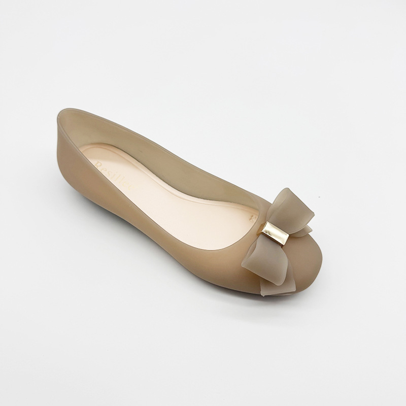 Ženske gumene cipele za kišu, slip-on, niski kroj, ravna peta, protuklizna podloga