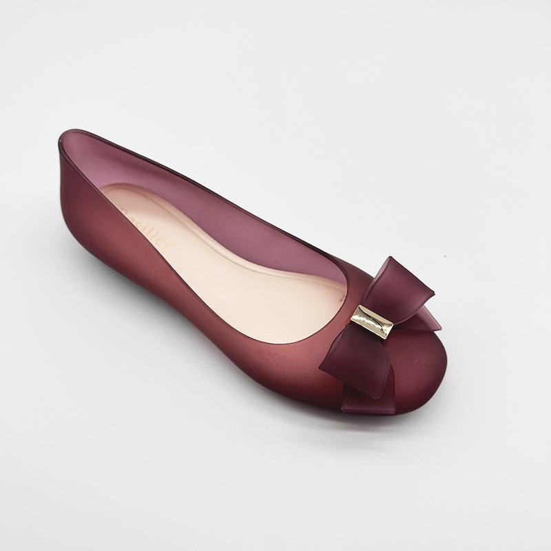 Ženske gumene cipele za kišu, slip-on, niski kroj, ravna peta, protuklizna podloga