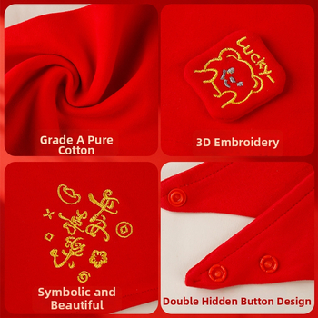 Esarfa triunghiulară pentru bebeluți (Bumbac 100%; Absorbant; Model desen animat; Vârsta 0-1 an)